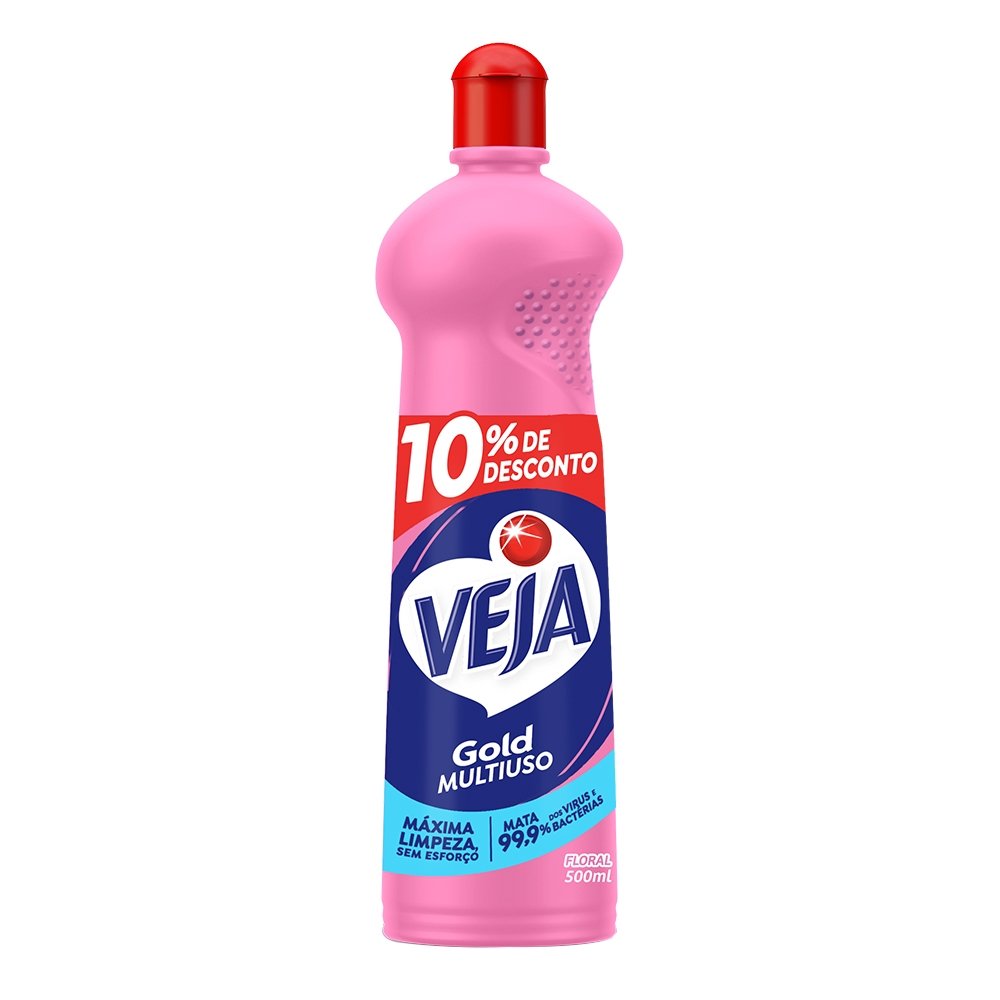 Limpador Veja Multiuso Floral 500ml Embalagem com 24 Unidades