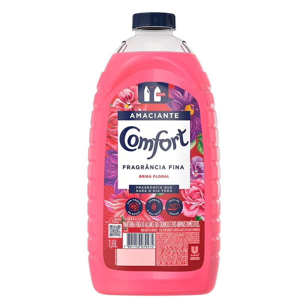 Amaciante Comfort Diluído Brisa Floral 1,8L - Embalagem com 6 Unidades