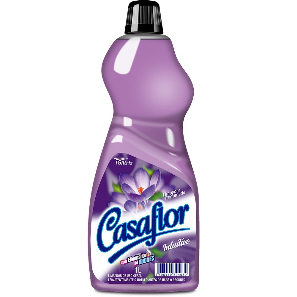 Limpador Perfumado Casaflor Intuitive 1L - Embalagem com 12 Unidades
