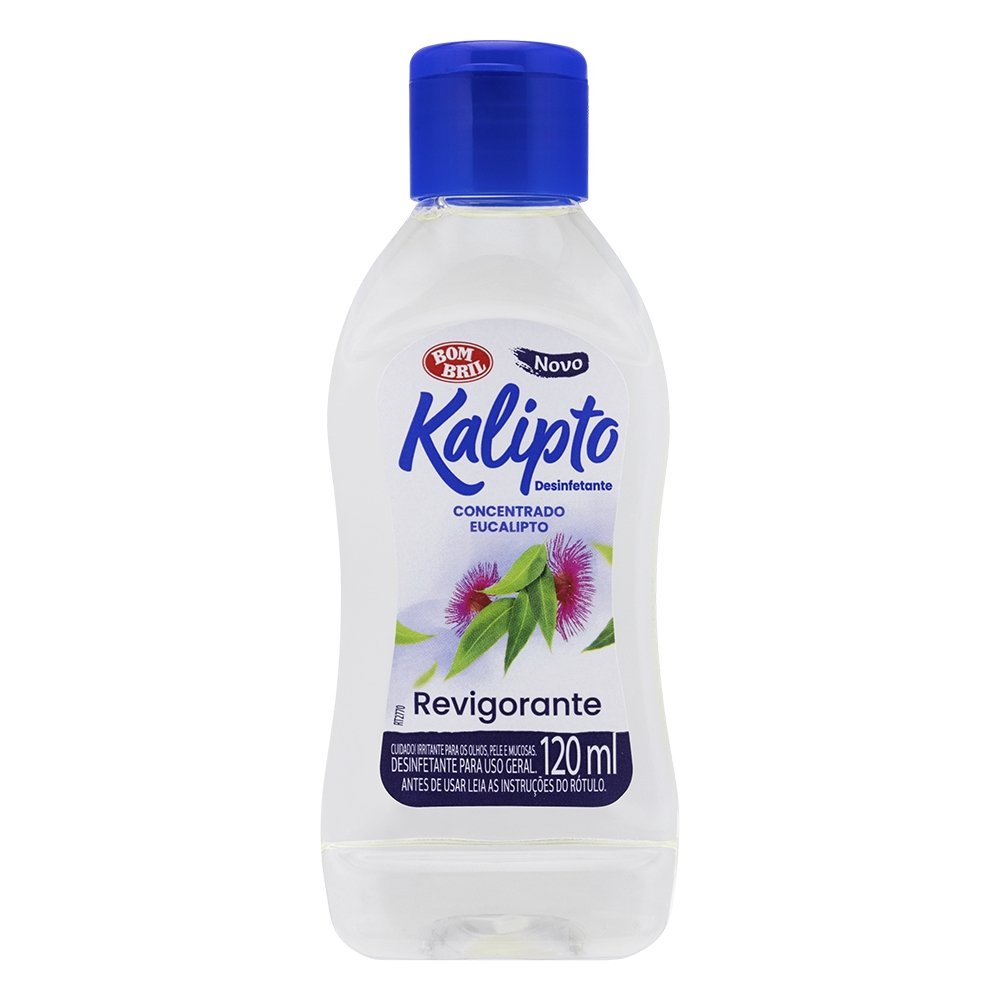 Desinfetante Kalipto Óleo Eucalipto 120ml- Embalagem 12 Unidades