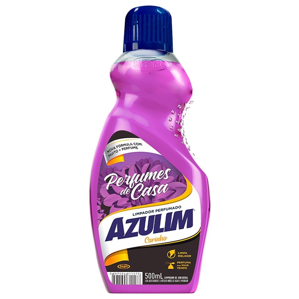 Limpador Azulim Perfumado Paixão 1 Litro ¿ Embalagem 12 Unidades