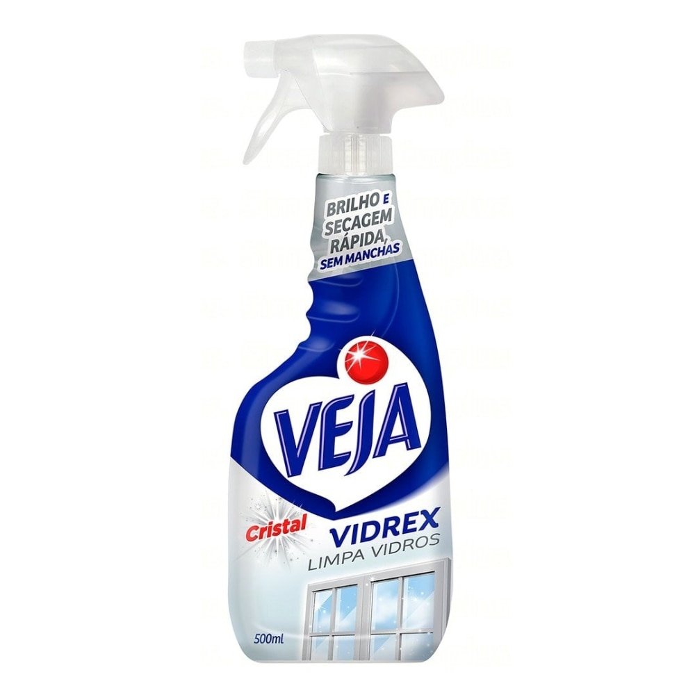 Limpa Vidros Vidrex Cristal Pulverizador 500ml - Embalagem com 12 Unidades