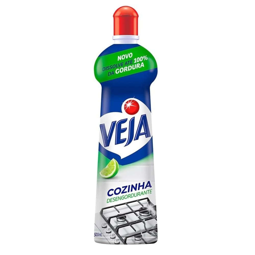 Veja Desengordurante Squeeze 500ml - Embalagem com 24 Unidades