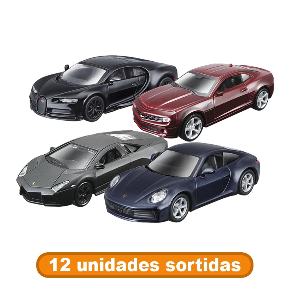 Carrinho Maisto Coleção 4,5 Polegadas Fricção Sortido - Embalagem c/ 12 unidades