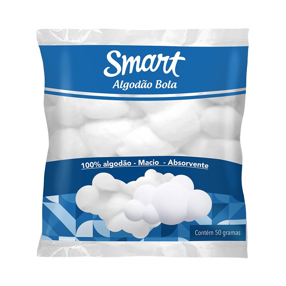 Algodão Smart Bola 50g Embalagem com 12 Unidades