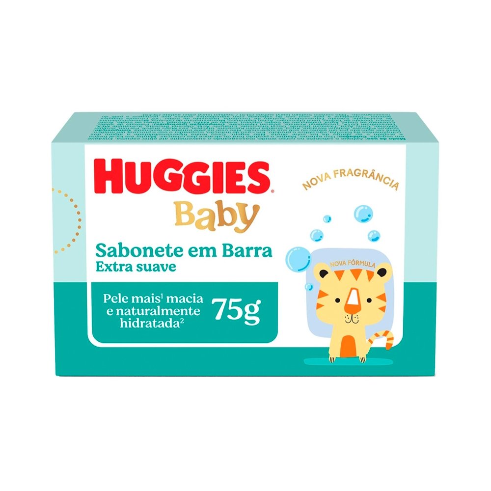 Sabonete em Barra Huggies Suave 75g Embalagem com 12 Unidades