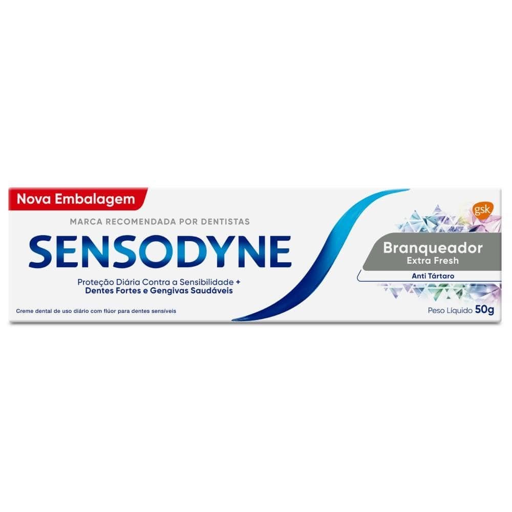 CREME DENTAL SENSODYNE BRANQUEADOR EXTRA FRESH