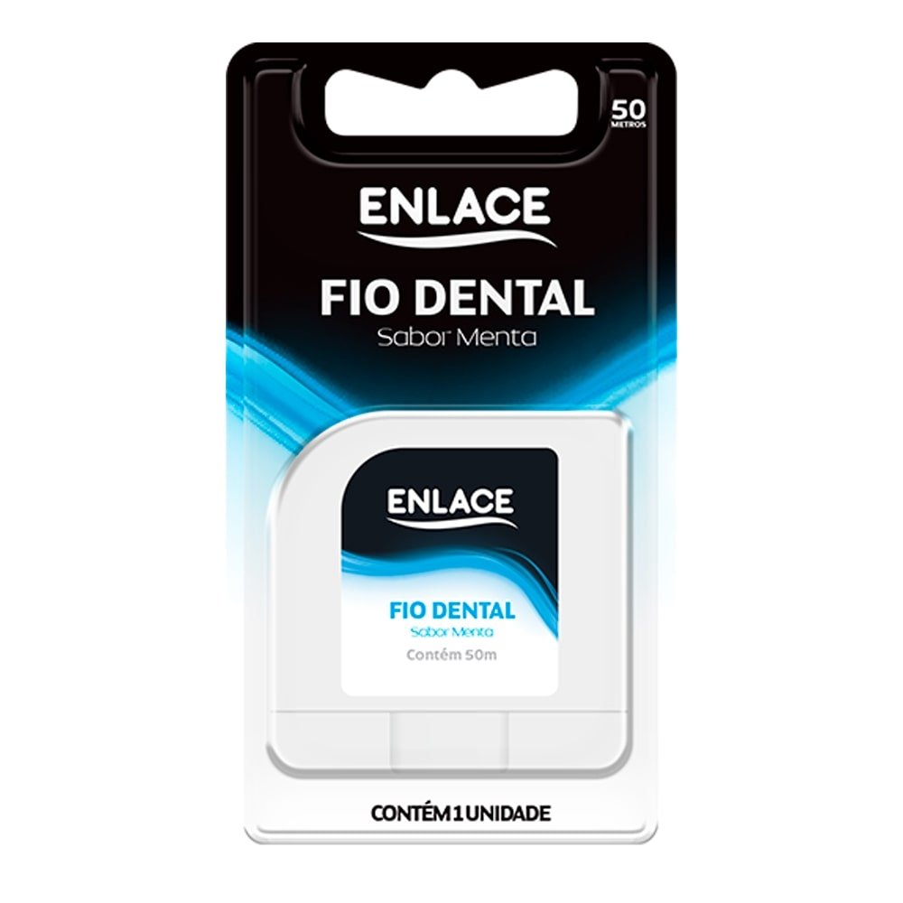 Fio Dental Enlace 50m - Embalagem com 12 Unidades