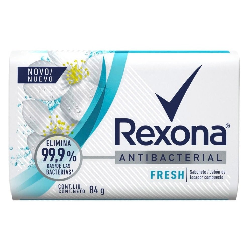 Sabonete Rexona Antibacterial Fresh 84g Embalagem com 12 Unidades