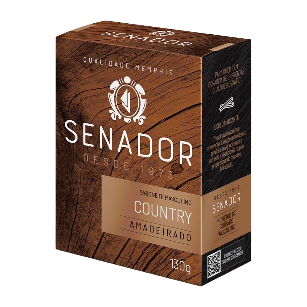Sabonete Senador Country 130g Embalagem com 12 Unidades