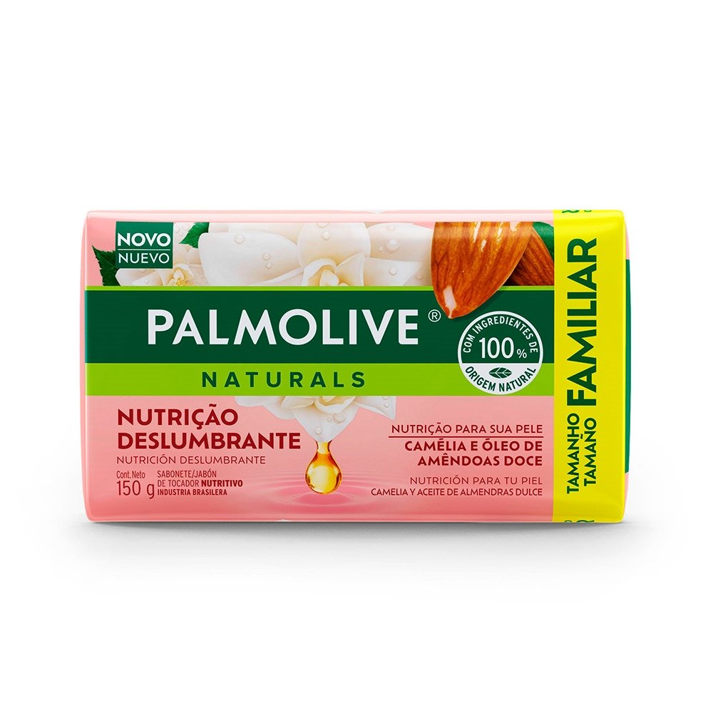 Sabonete Palmolive Naturals Nutrição Deslumbrante Camélia e Óleo de Amêndoas Doce 150g