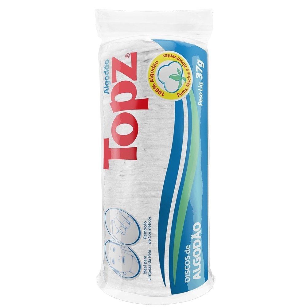 Algodão Topz Hidrófilo Disco 37g