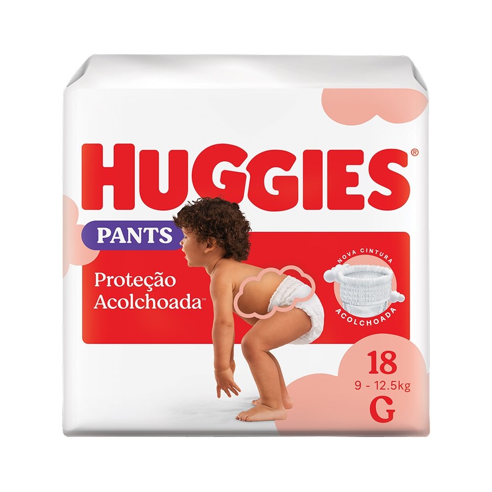 Fralda Descartável Huggies Roupinha Supreme Care Jumbo Tamanho G - 9 Pacotes com 18 Fraldas - Total 162 Tiras