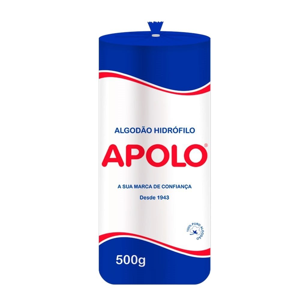 Algodão Apolo Hidrófilo Rolo 500g