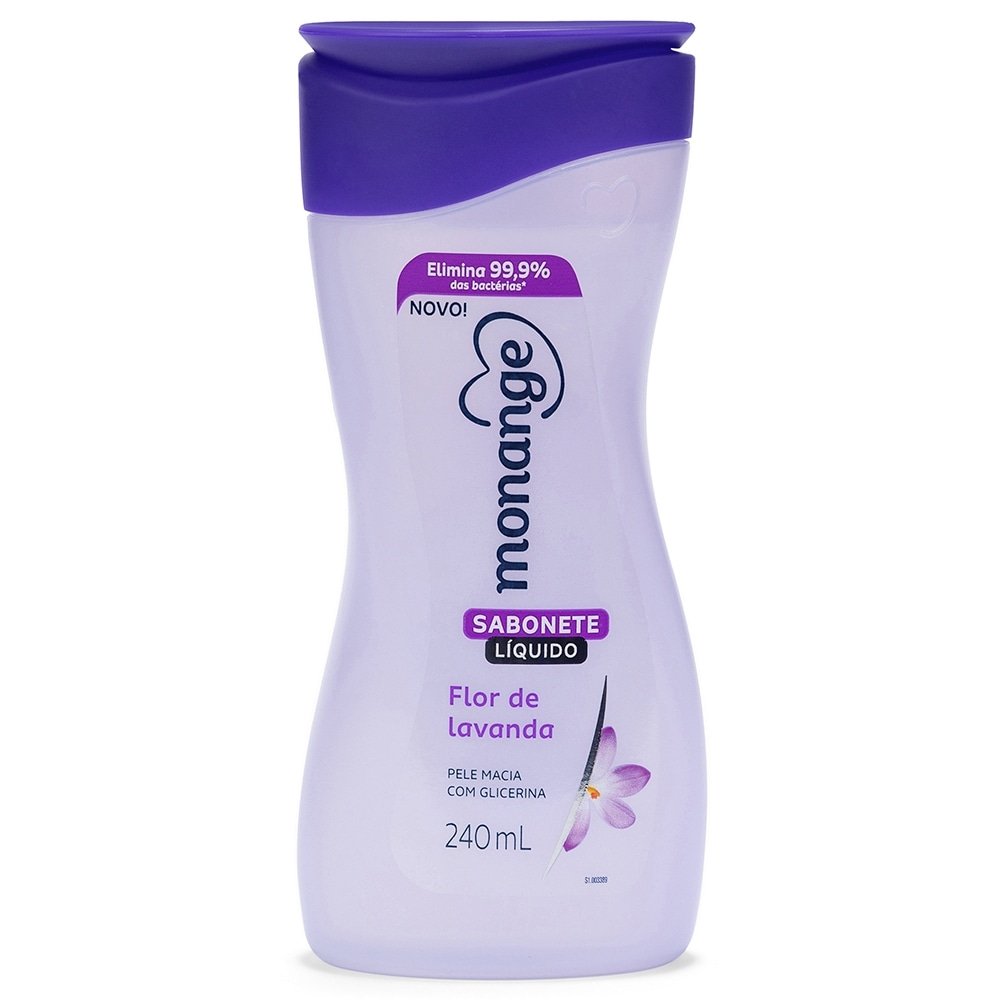 Sabonete Líquido Monange Flor de Lavanda 240ml