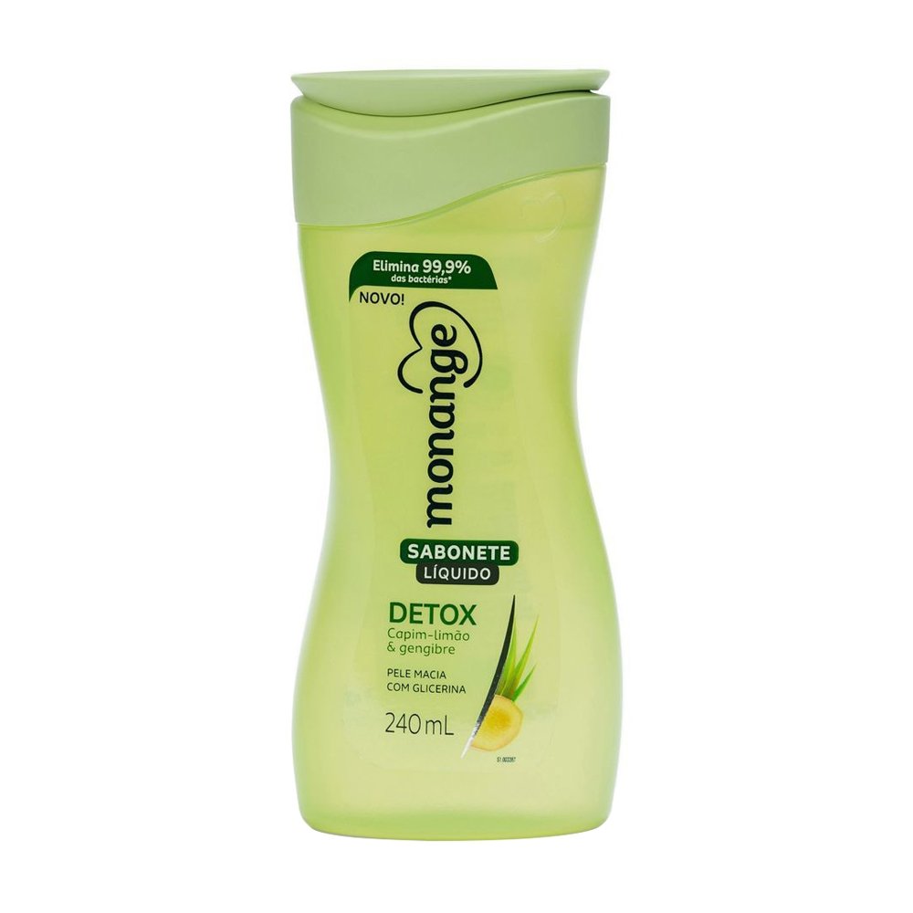 Sabonete Líquido Monange Detox 240ml