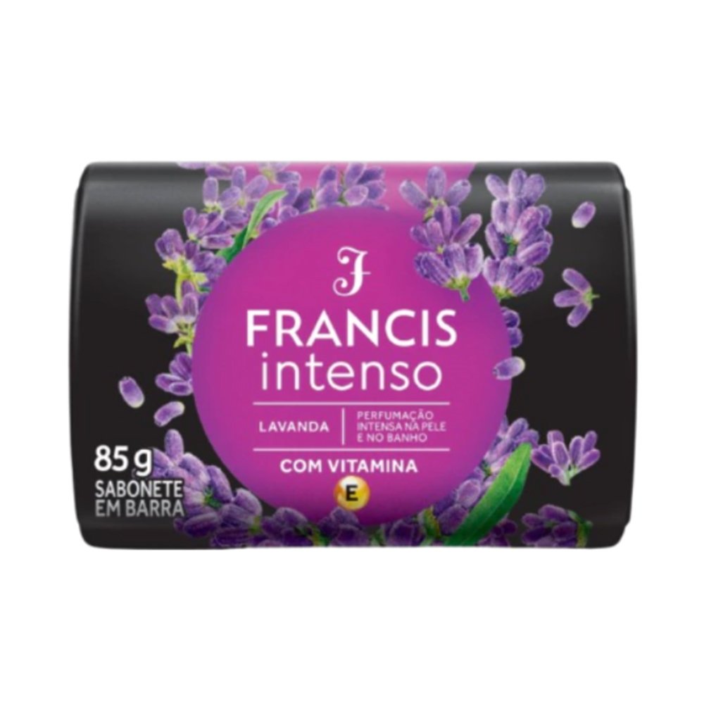 Sabonete Francis Intenso Lilas Lavanda 85g - Embalagem com 12 Unidades