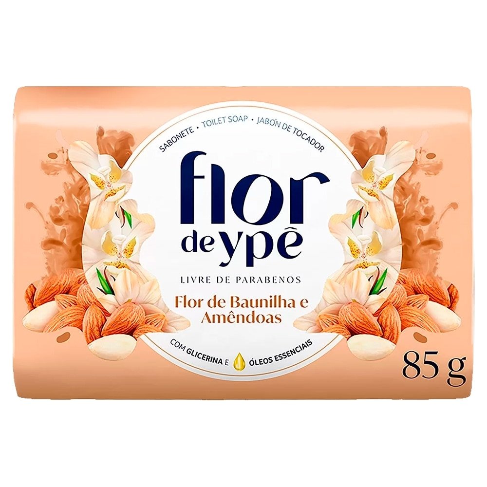 SABONETE YPÊ FLOR DE BAUNILHA E AMÊNDOAS 85G