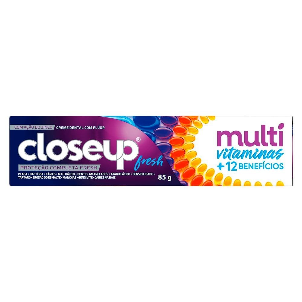 Creme Dental Close-Up Multivitaminas Fresh 85g