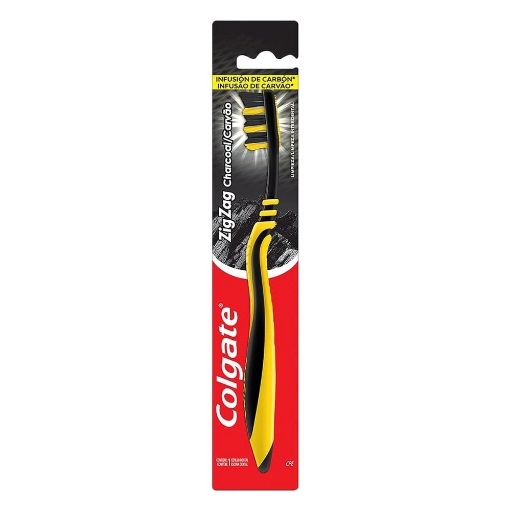 Escova Colgate Infusão de Carvão Zig Zag Suave/Macia