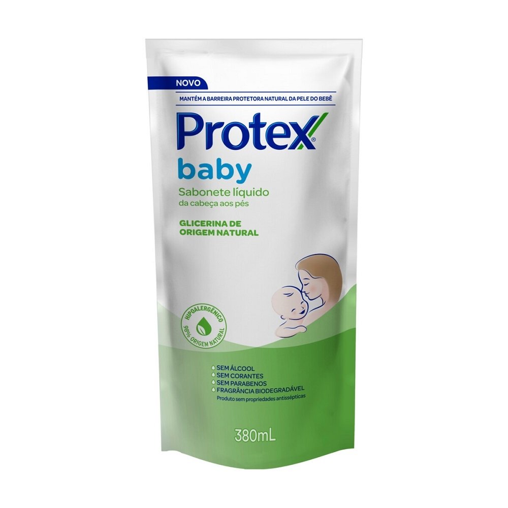 Sabonete Líquido Protex Glicerina Baby da Cabeça aos Pés Refil 380ml