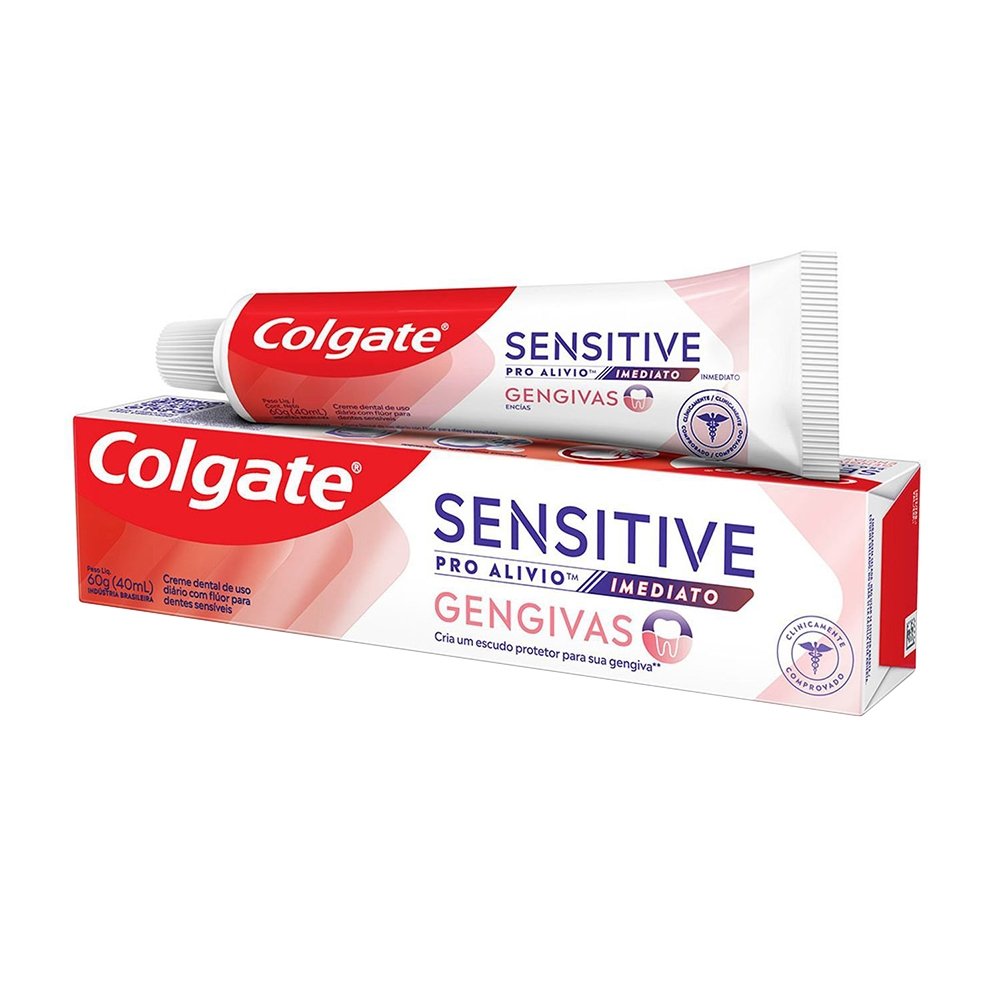 Creme Dental Colgate Sensitive Pró Alívio Imediato Gengivas 60g