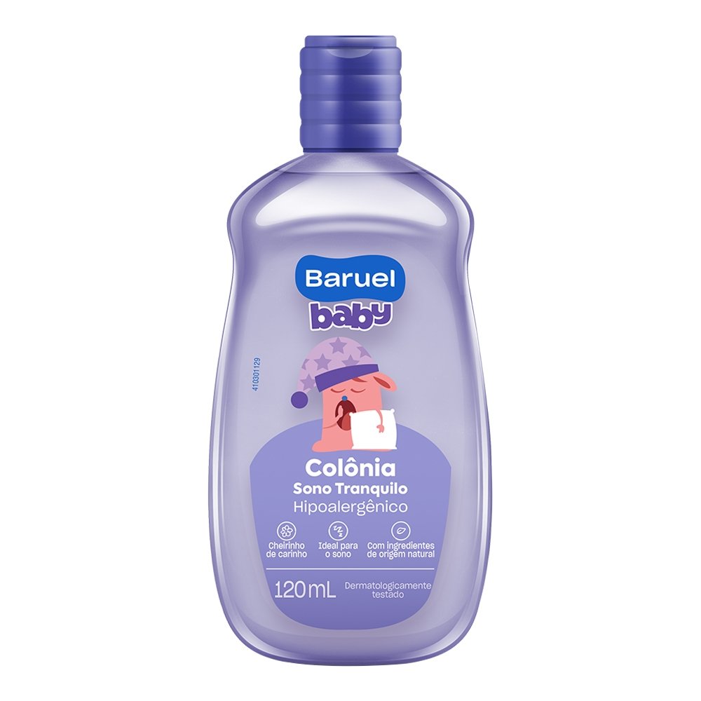 Colônia Baruel Baby Sono Tranquilo 120ml - Embalagem 6 Unidades