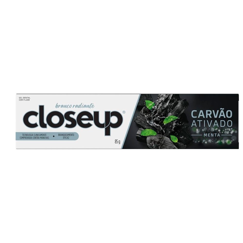 Creme Dental Close-Up Menta Carvão Ativado 85g