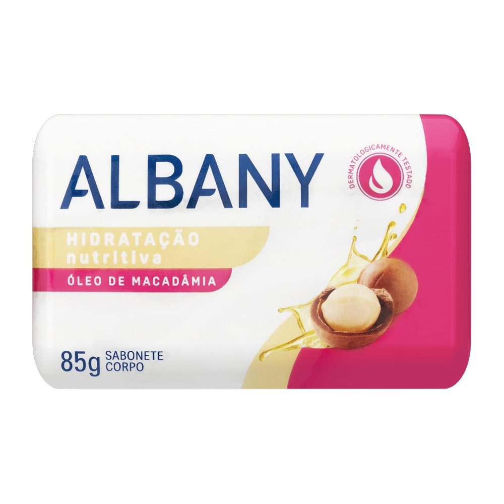 Sabonete Albany Hidratação Nutritiva Óleo de Macadâmia 85g