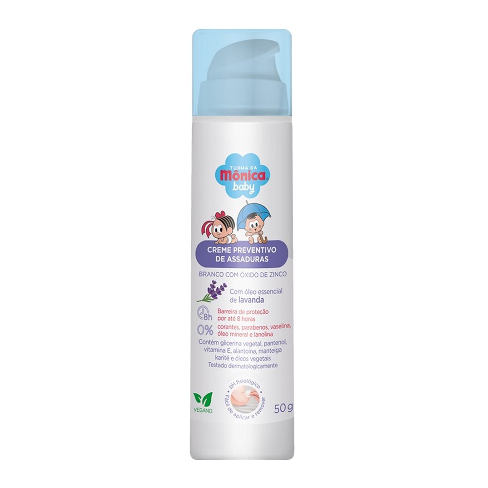 Creme para Assadura Turma da Mônica Baby Preventivo Lavanda 50g