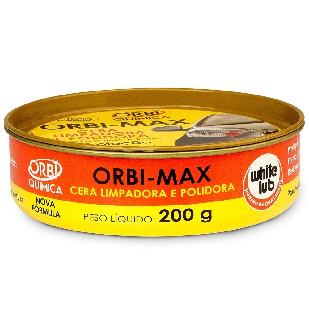 Cera Automotiva Orbi Max Limpadora em Pasta 200g