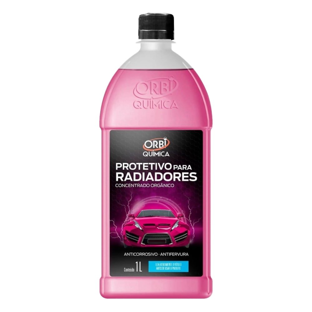 Aditivo Radiador Orbi Protetivo Orgânico Rosa 1 Litro Embalagem com 6 Unidades