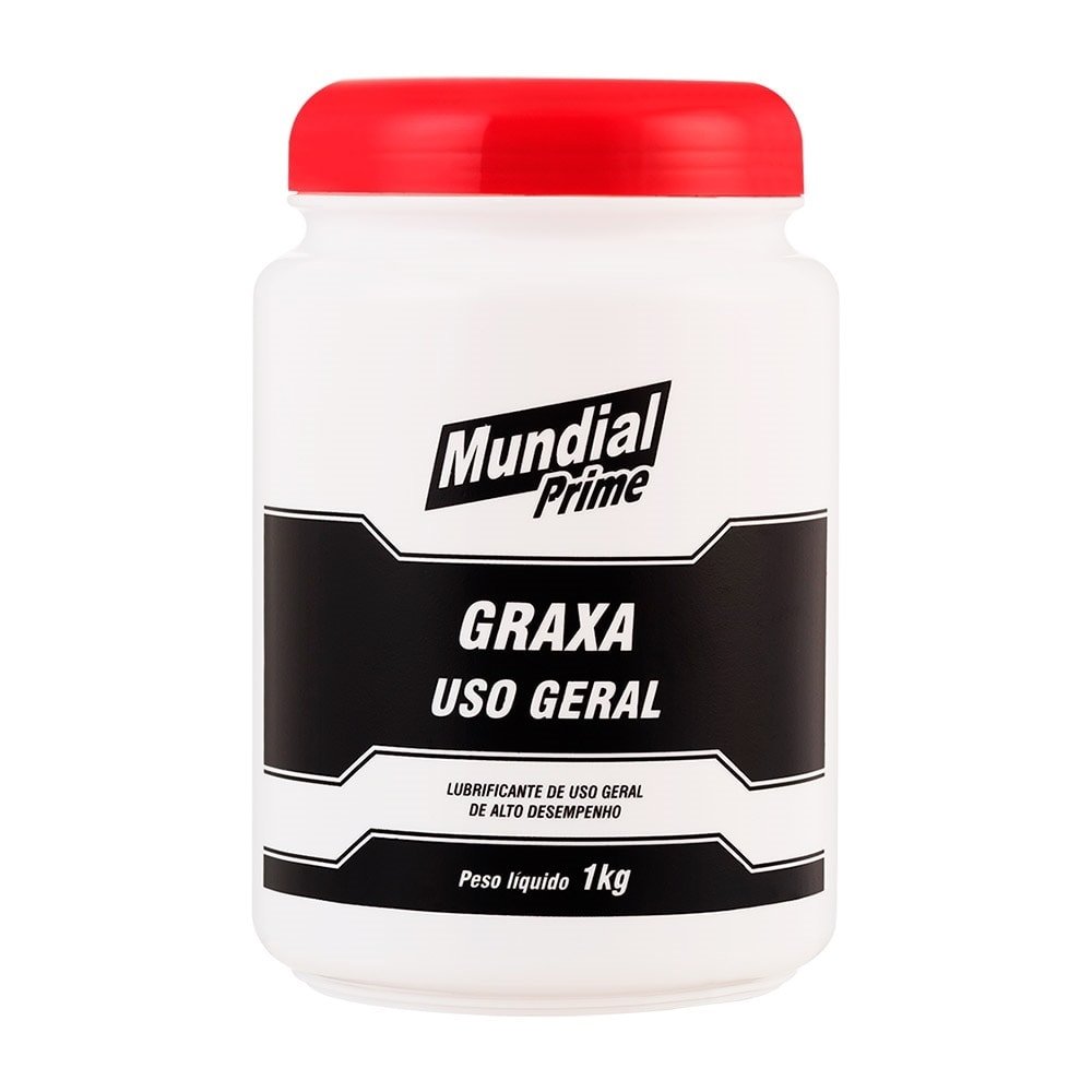 Graxa Mundial Prime Uso Geral 1kg - Embalagem com 12 Unidades