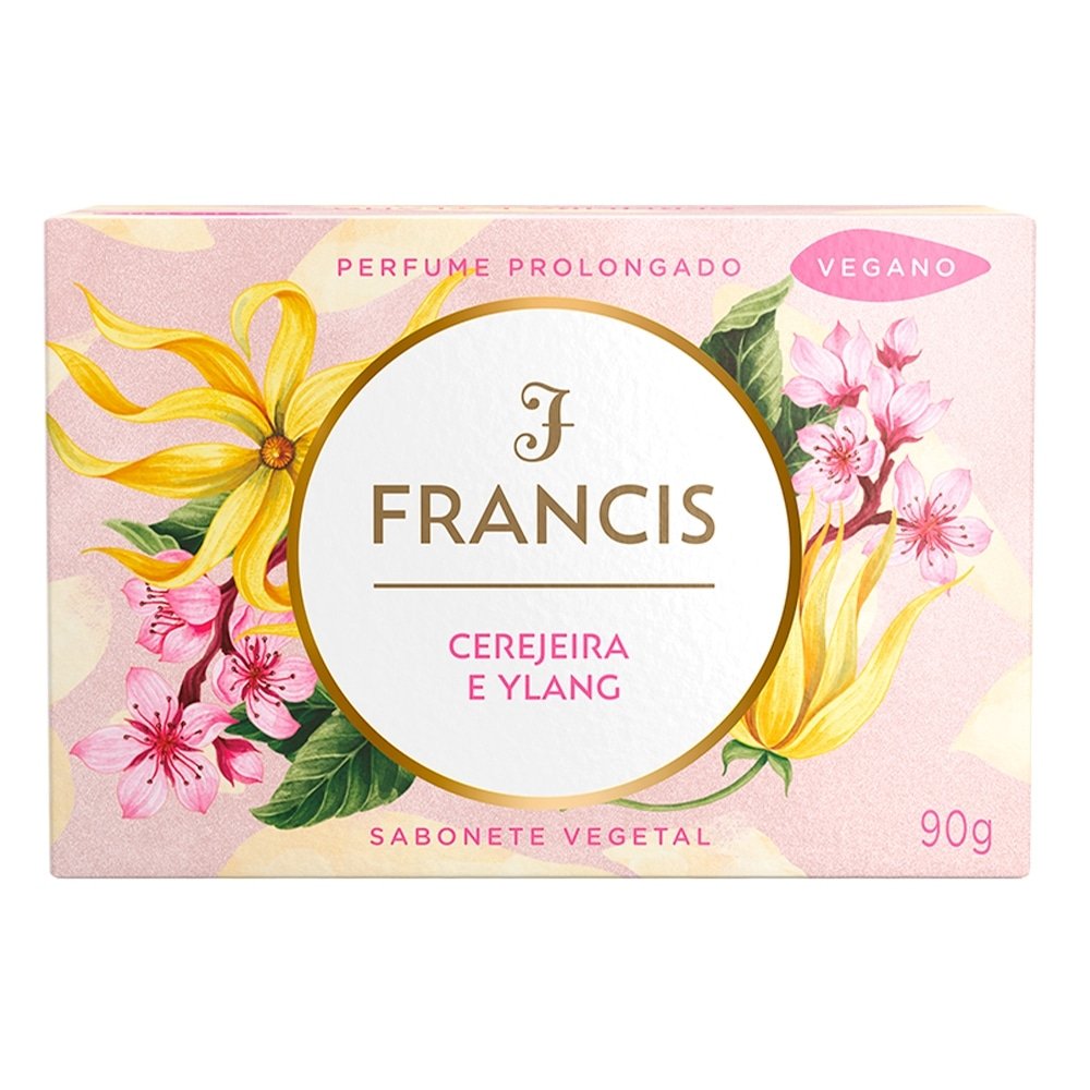 Sabonete Francis Luxo Cerejeira e Ylang 90g - Embalagem com 12 Unidades