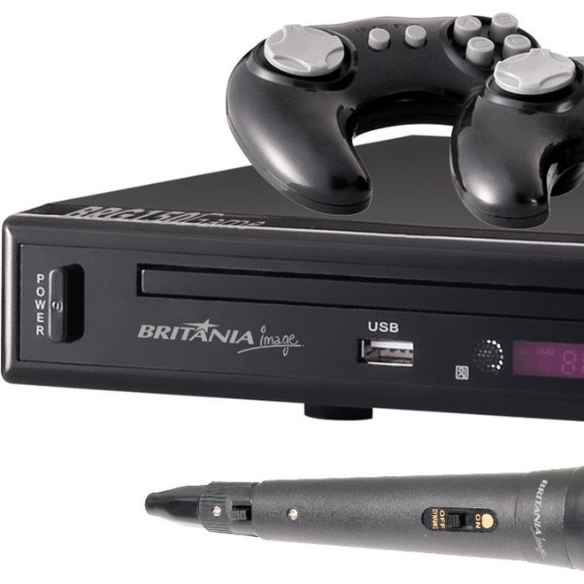 DVD Player Game BRG150 USB , Função Karaokê com Pontuação/Game + 2