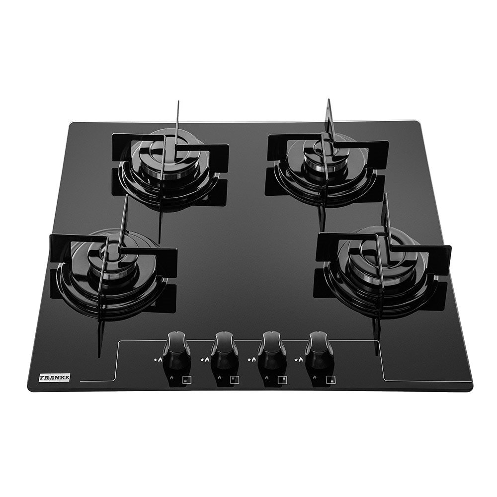 Cooktop a Gás 4 Bocas Franke Glass, Preto, Bivolt eFácil