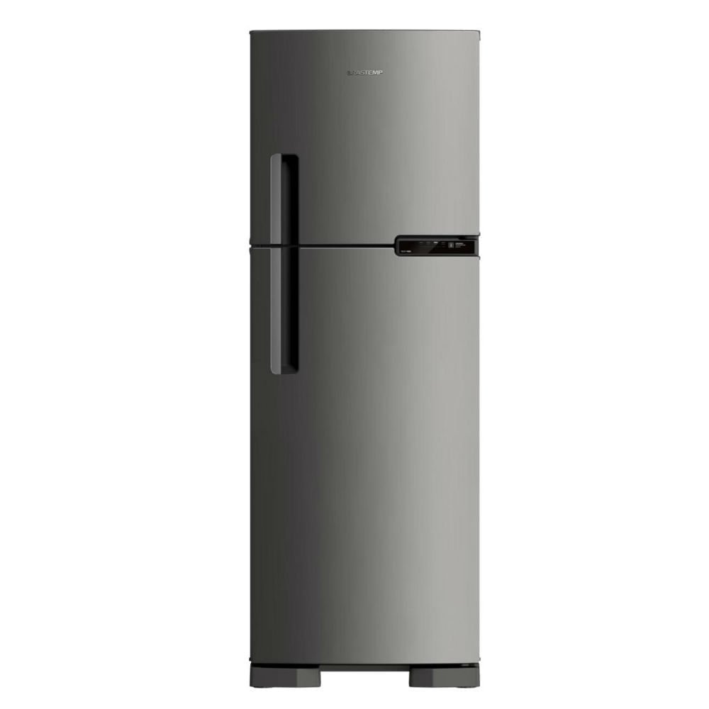 Geladeira/Refrigerador Brastemp Duplex 375L BRM44HK - Frost Free, 2 Portas, Compartimento Extrafrio Fresh Zone, Inox