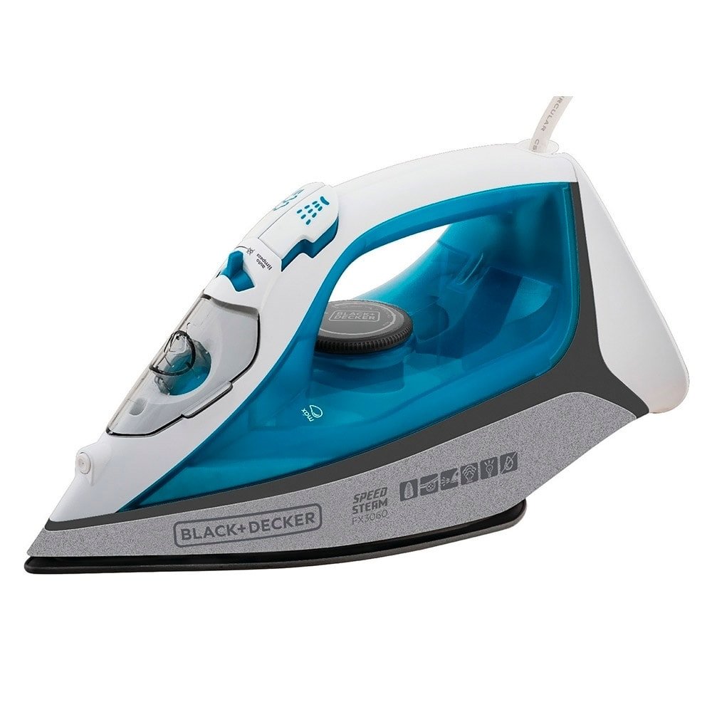 Ferro de Passar a Vapor FX3060 - com Base Cerâmica Gliss Azul