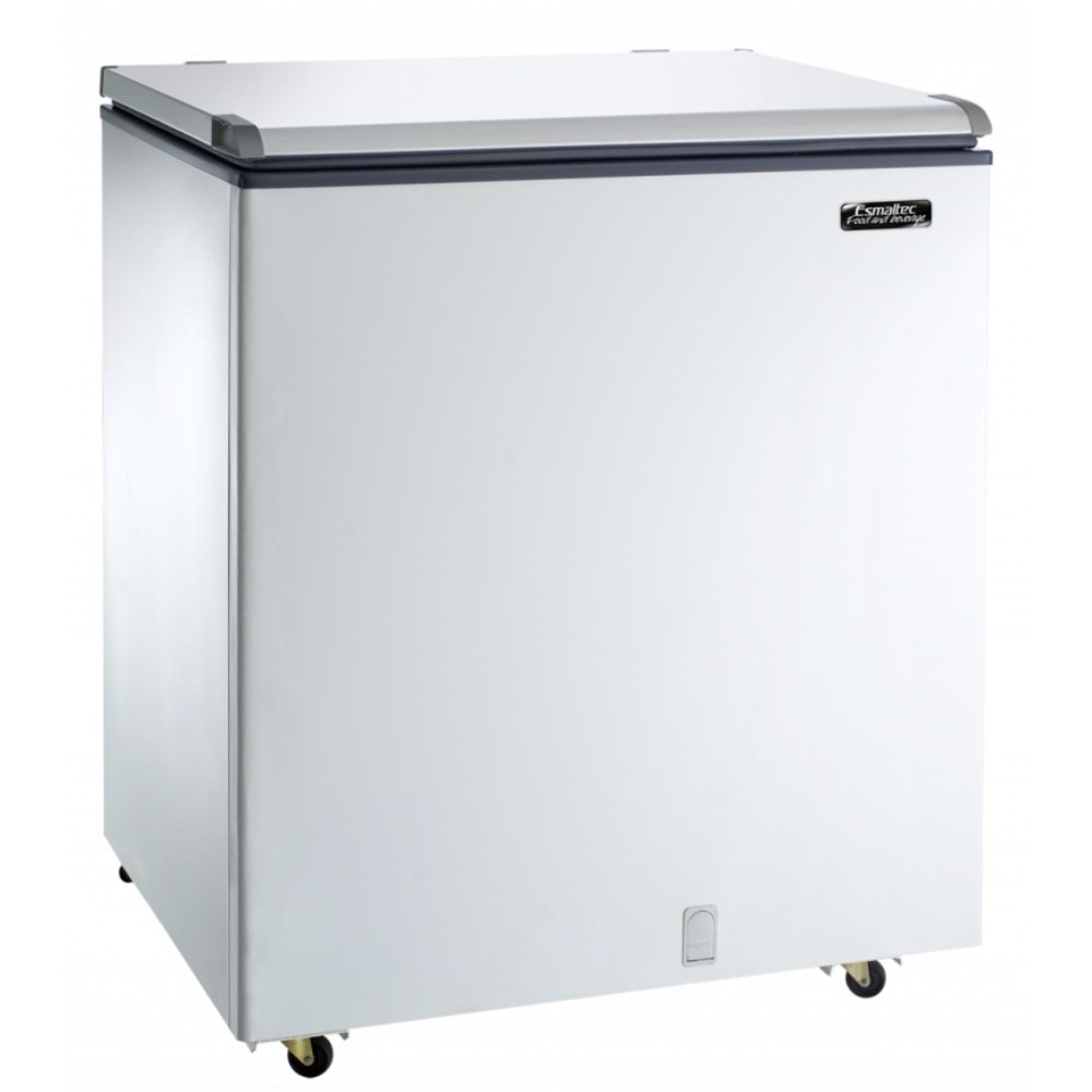 Freezer/Conservador Horizontal Esmaltec 230 Litros ECH250 - Porta Cega Dupla Ação Branco