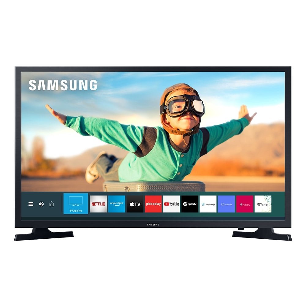 Smart TV 32" Samsung UN32T4300AGXZD HD HDR com WiFi, 1 USB, 2 HDMI