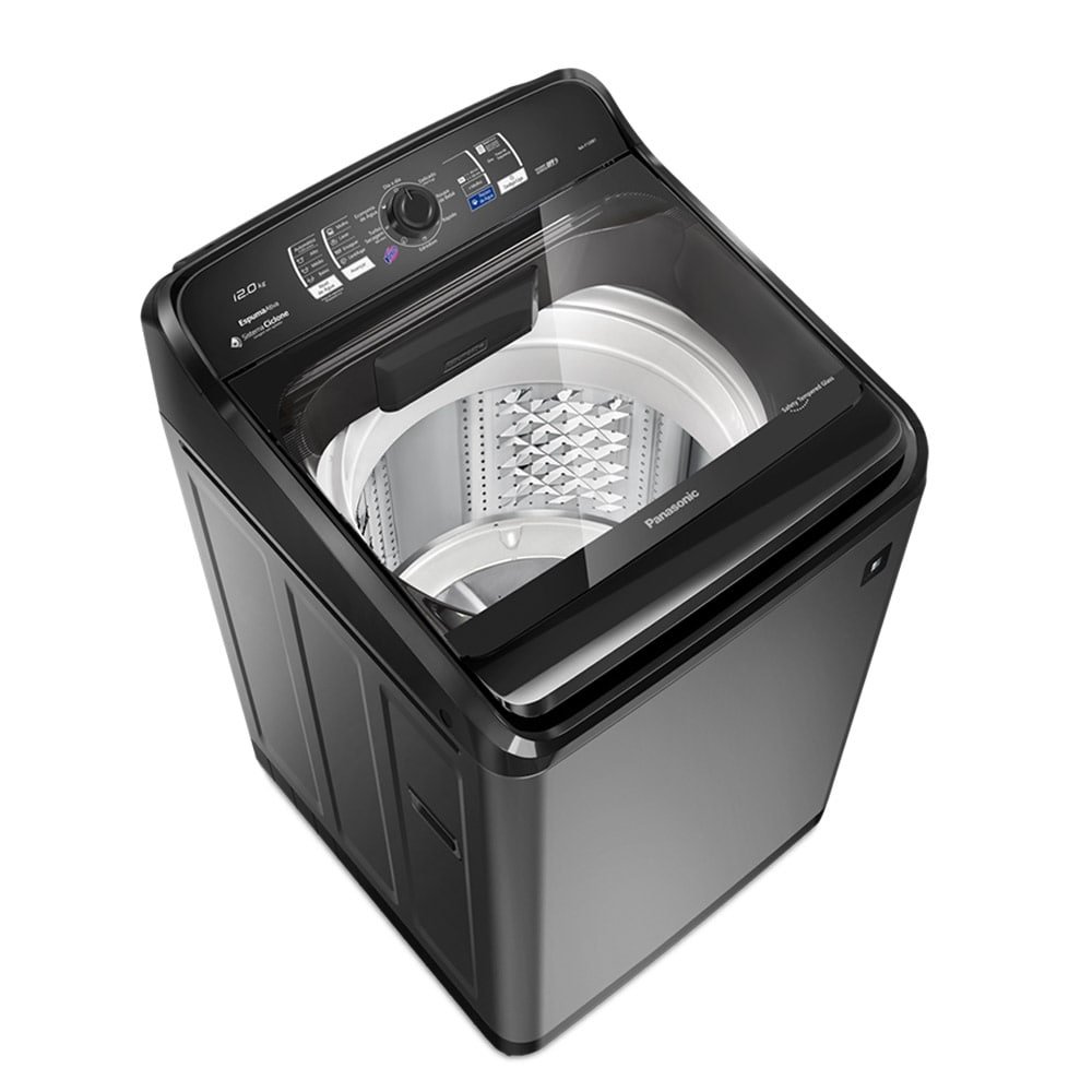 M quina De Lavar Roupas 12Kg Panasonic NA F120B1TA Cesto Inox