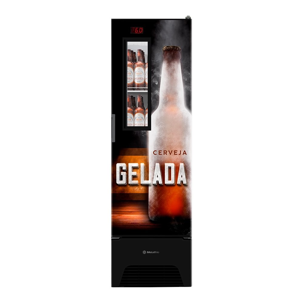 Cervejeira Metalfrio 336 Litros VN28FP Optima - Frost Free, Adesivado
