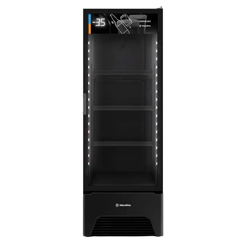 Cervejeira Vitrine Metalfrio 572 Litros, VN50AH Optima - Frost Free, Preto