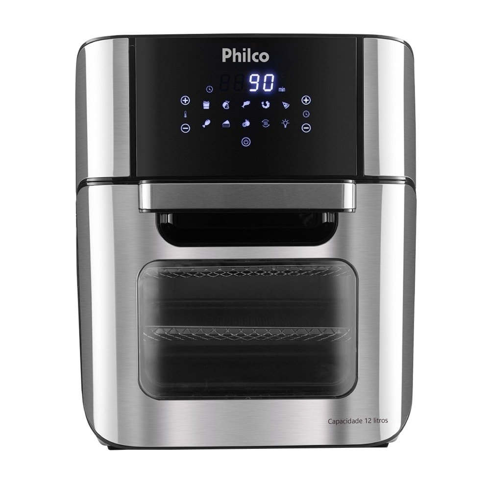 Fritadeira Air Fryer Philco Oven PFR2200P 2 em 1, 12 Litros, 1800W