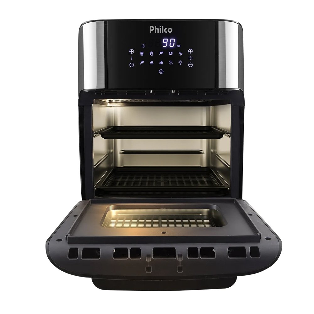 Fritadeira Air Fryer Philco Oven PFR2200P 2 em 1, 12 Litros, 1800W