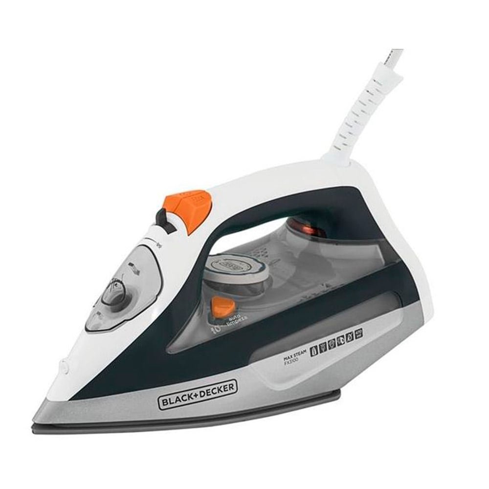 Ferro a Vapor Black & Decker FX3100-BR - 1200W, Base de Cerâmica, Preto