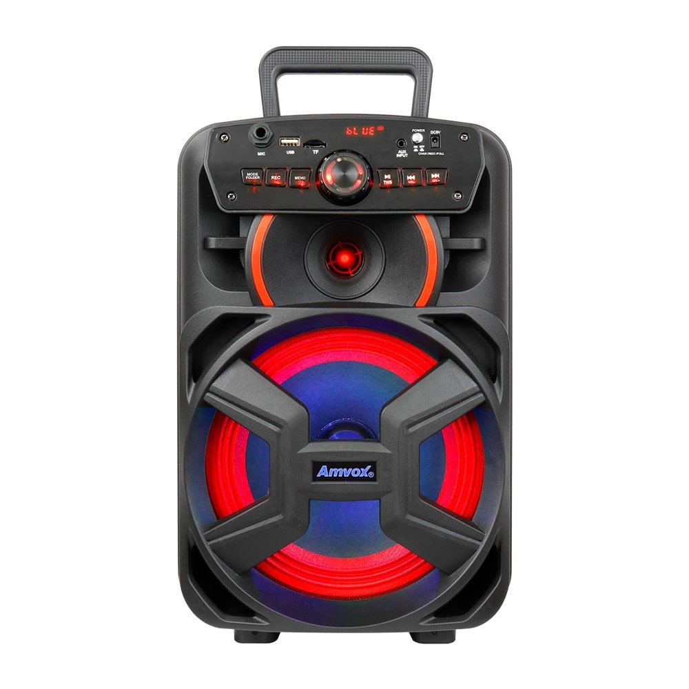 Caixa de Som Amplificada Amvox ACA221 Gigante, UBS, SD, Bluetooth, 220W RMS, Bivolt