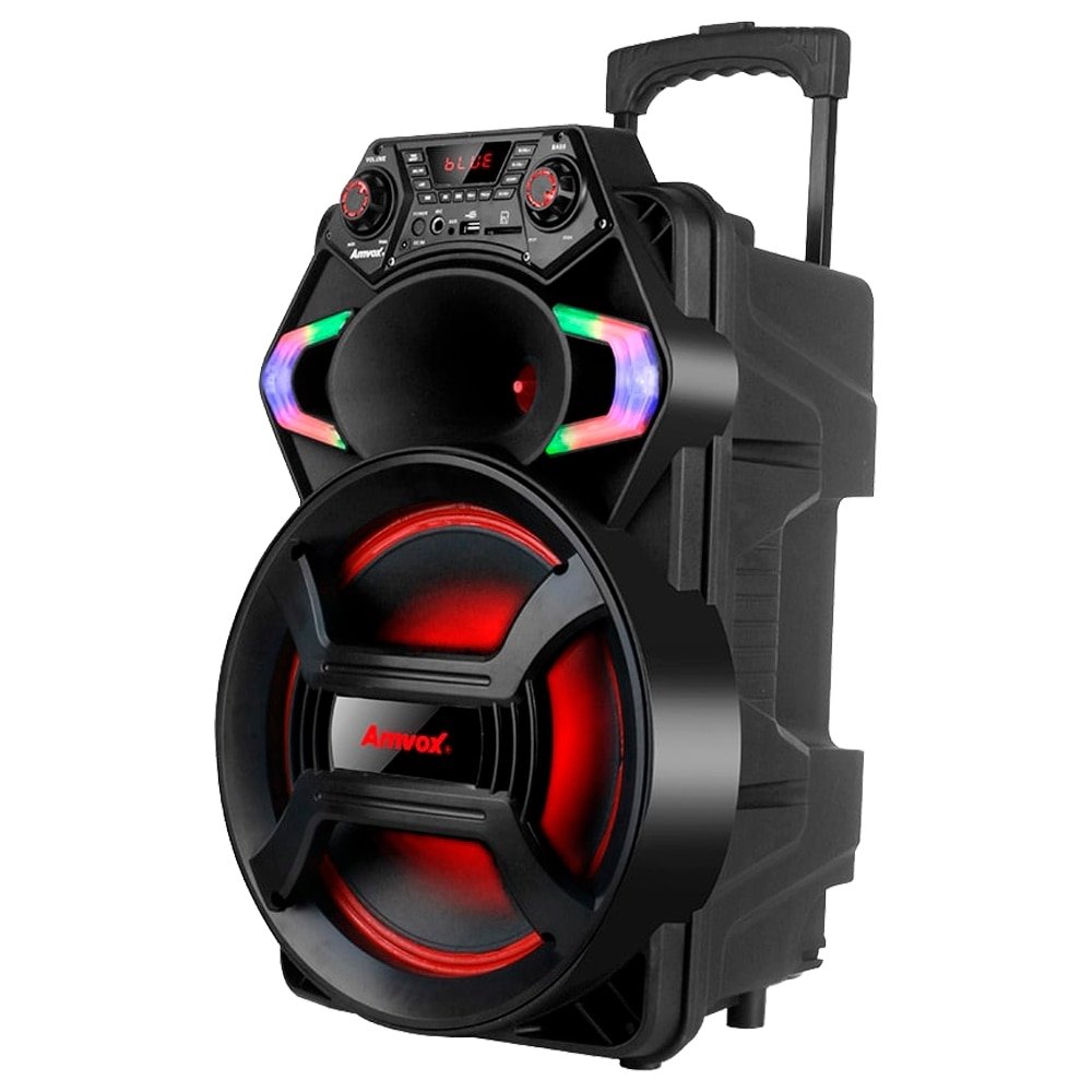 Caixa de Som Amplificada Amvox ACA550 Strondo - USB, Led, Bluetooth, Bateria, 550W RMS, Bivolt