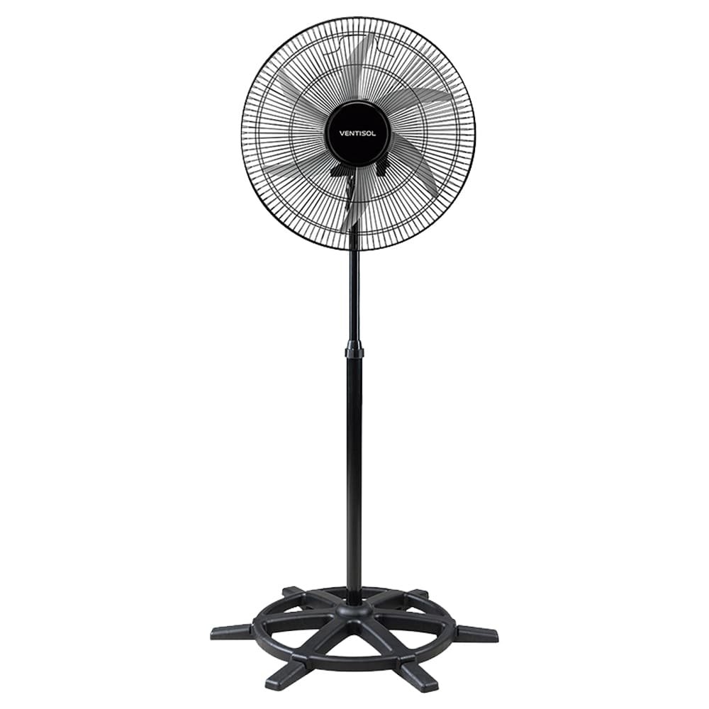 Ventilador de Coluna Ventisol Comercial 50cm, Ajuste Fino de Velocidade, 6 Pás, Preto, Bivolt