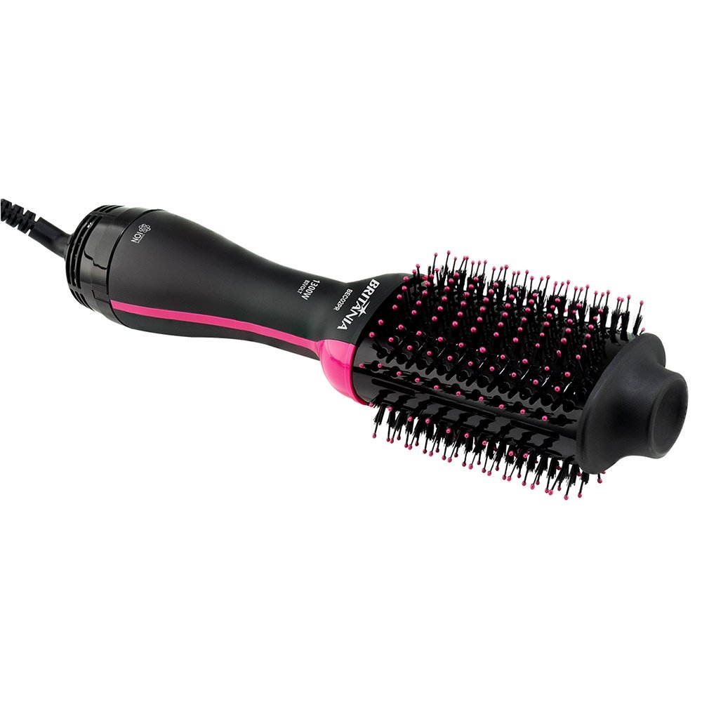 Escova Secadora Britânia BEC02PR - 4 em 1, 3 Temperaturas, Preto/Rosa Bivolt